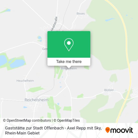 Карта Gaststätte zur Stadt Offenbach - Axel Repp mit Sky
