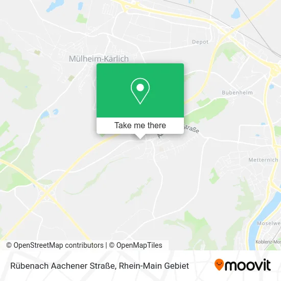 Карта Rübenach Aachener Straße