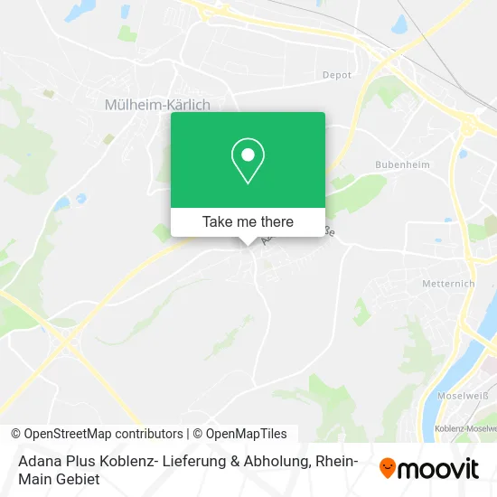 Карта Adana Plus Koblenz- Lieferung & Abholung