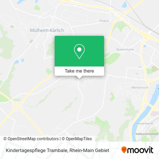 Карта Kindertagespflege Trambale