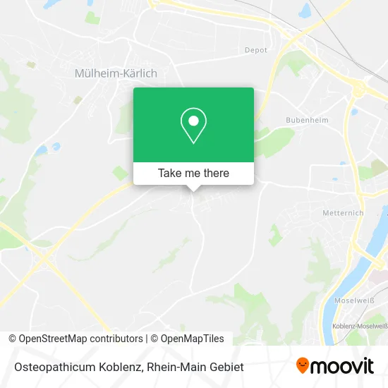 Карта Osteopathicum Koblenz