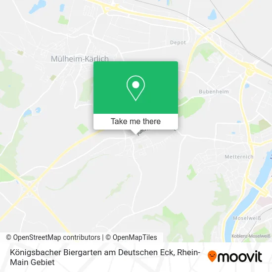 Карта Königsbacher Biergarten am Deutschen Eck