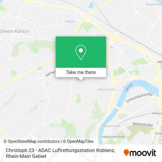 Карта Christoph 23 - ADAC Luftrettungsstation Koblenz