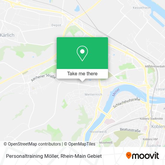 Карта Personaltraining Möller