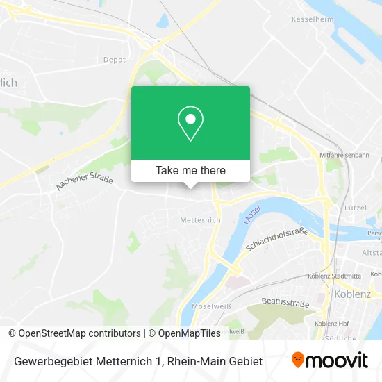 Карта Gewerbegebiet Metternich 1