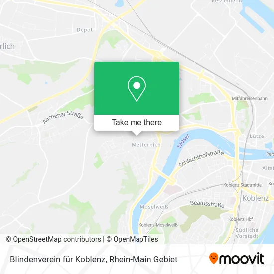 Карта Blindenverein für Koblenz