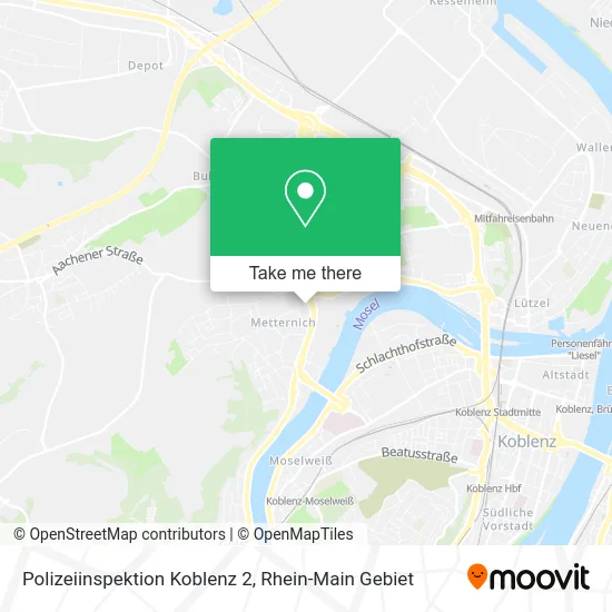 Карта Polizeiinspektion Koblenz 2