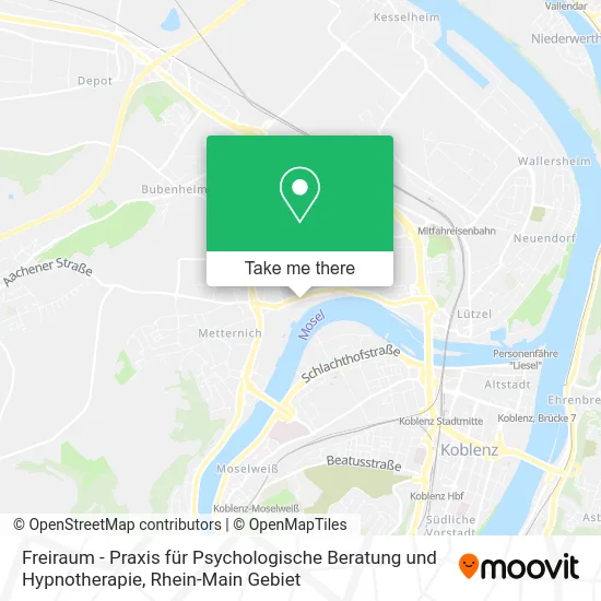 Freiraum - Praxis für Psychologische Beratung und Hypnotherapie map