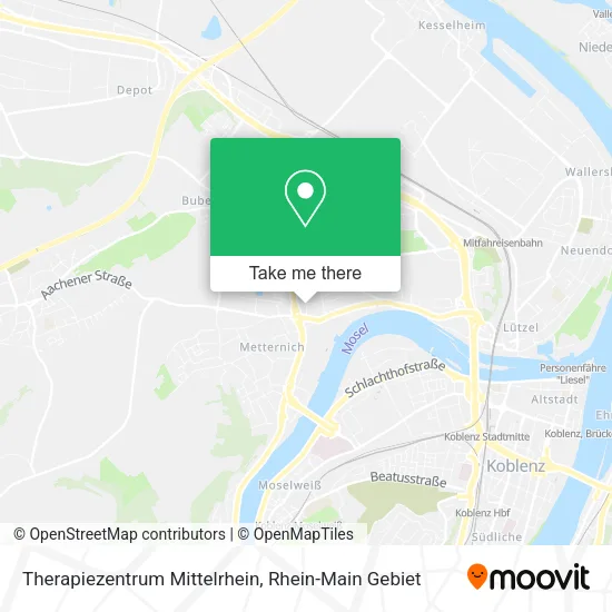 Карта Therapiezentrum Mittelrhein