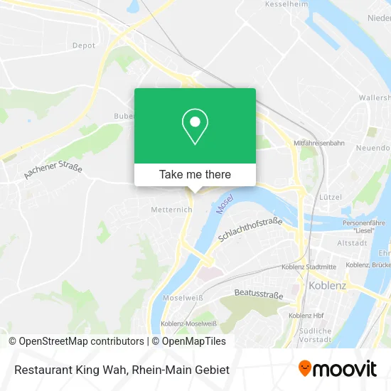 Карта Restaurant King Wah