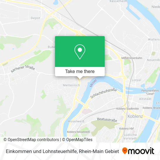 Карта Einkommen und Lohnsteuerhilfe