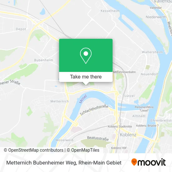 Карта Metternich Bubenheimer Weg