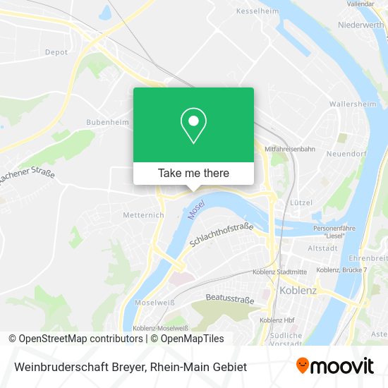 Карта Weinbruderschaft Breyer