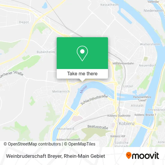 Карта Weinbruderschaft Breyer