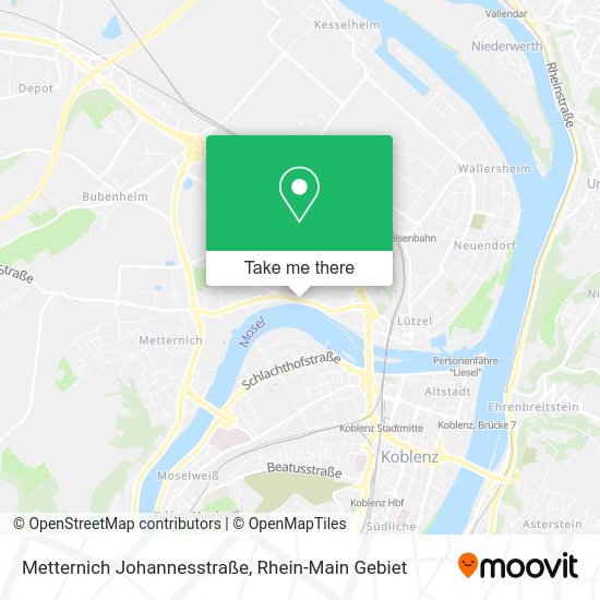 Карта Metternich Johannesstraße