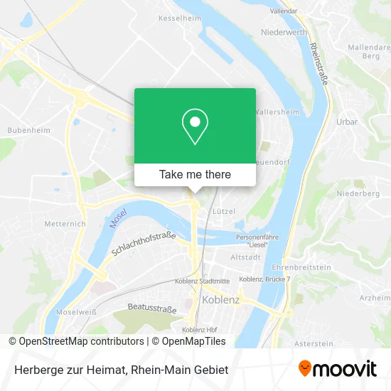 Карта Herberge zur Heimat