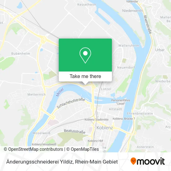 Карта Änderungsschneiderei Yildiz