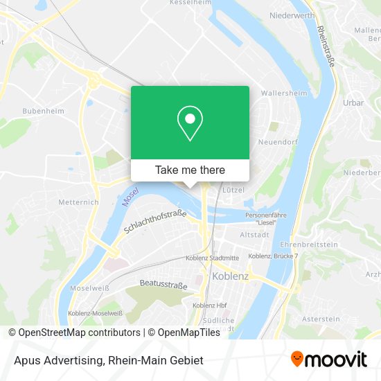 Карта Apus Advertising