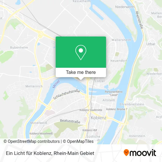 Карта Ein Licht für Koblenz
