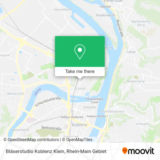 Карта Bläserstudio Koblenz Klein