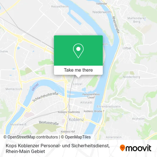 Карта Kops Koblenzer Personal- und Sicherheitsdienst