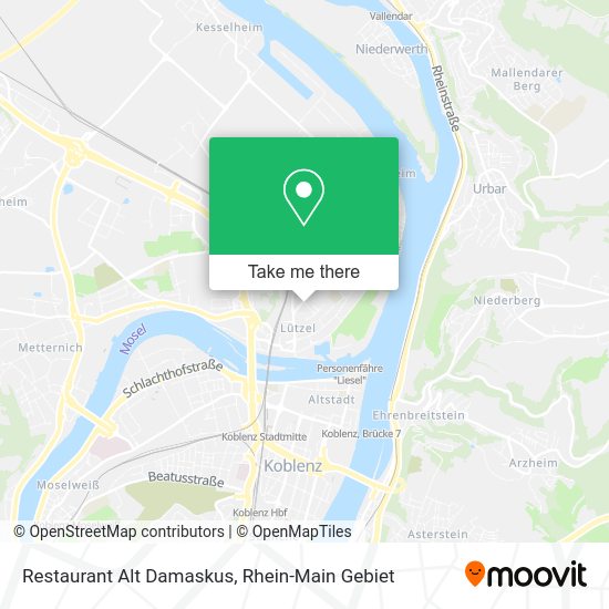 Карта Restaurant Alt Damaskus