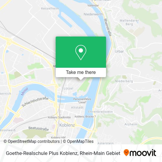 Карта Goethe-Realschule Plus Koblenz