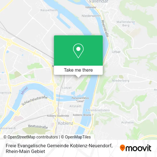 Карта Freie Evangelische Gemeinde Koblenz-Neuendorf