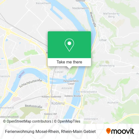 Карта Ferienwohnung Mosel-Rhein
