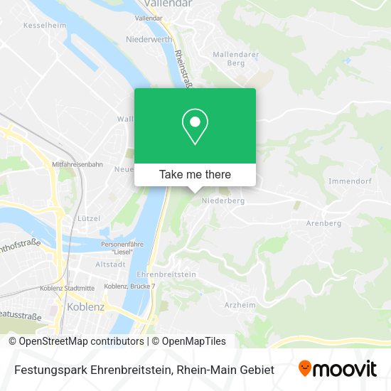 Festungspark Ehrenbreitstein map
