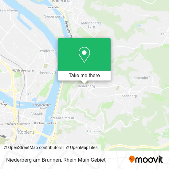 Карта Niederberg am Brunnen