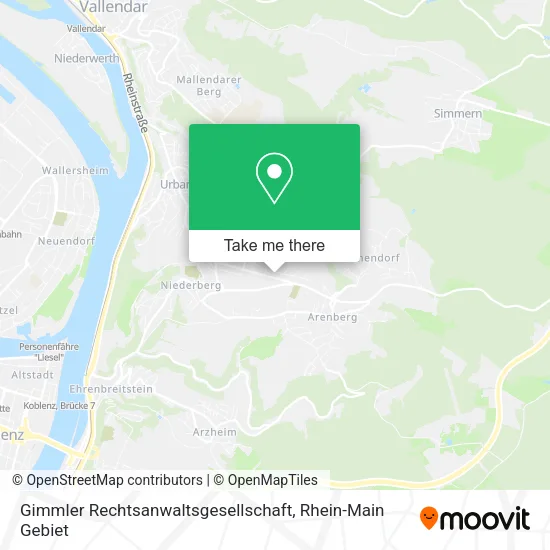 Карта Gimmler Rechtsanwaltsgesellschaft