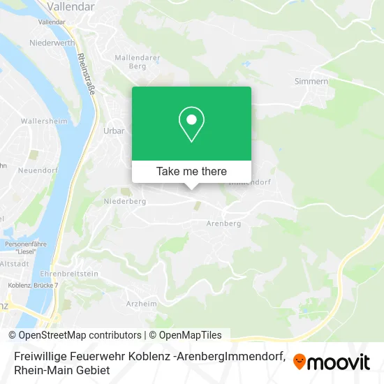 Карта Freiwillige Feuerwehr Koblenz -ArenbergImmendorf