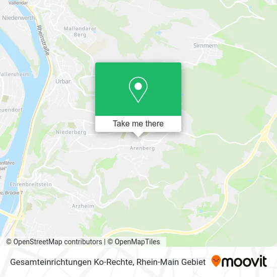 Карта Gesamteinrichtungen Ko-Rechte