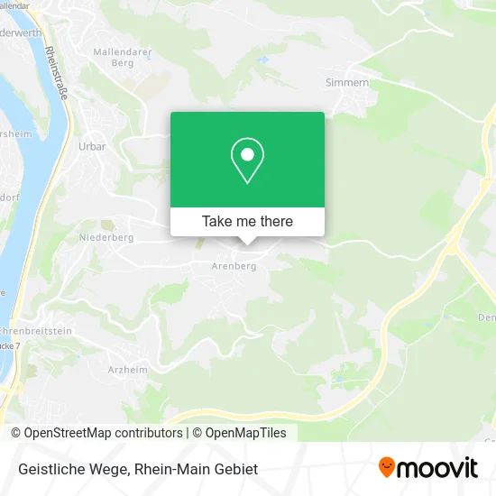 Карта Geistliche Wege