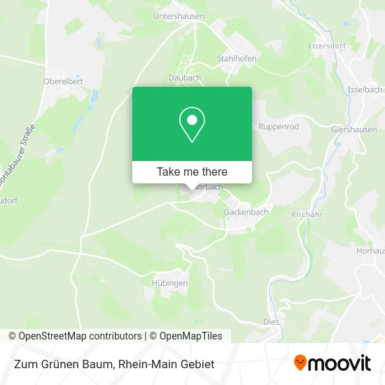 Карта Zum Grünen Baum
