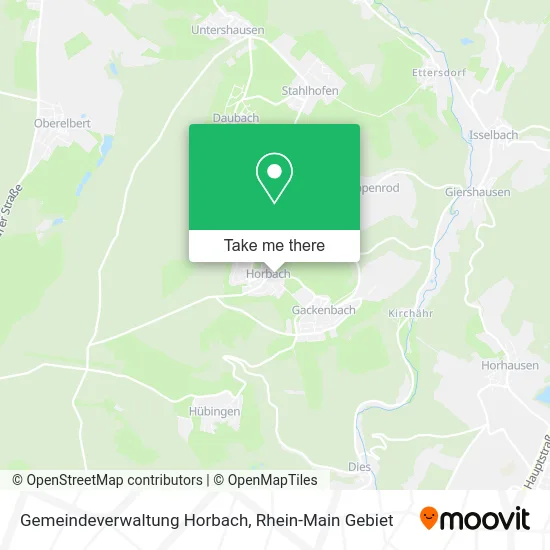 Карта Gemeindeverwaltung Horbach
