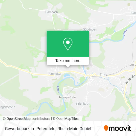 Карта Gewerbepark im Petersfeld