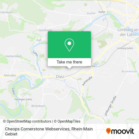 Cheops Cornerstone Webservices map