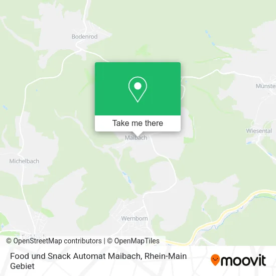 Карта Food und Snack Automat Maibach