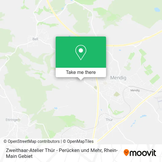 Карта Zweithaar-Atelier Thür - Perücken und Mehr