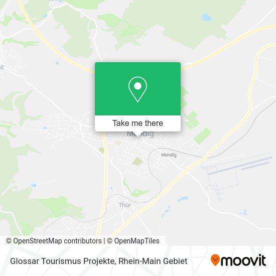 Карта Glossar Tourismus Projekte