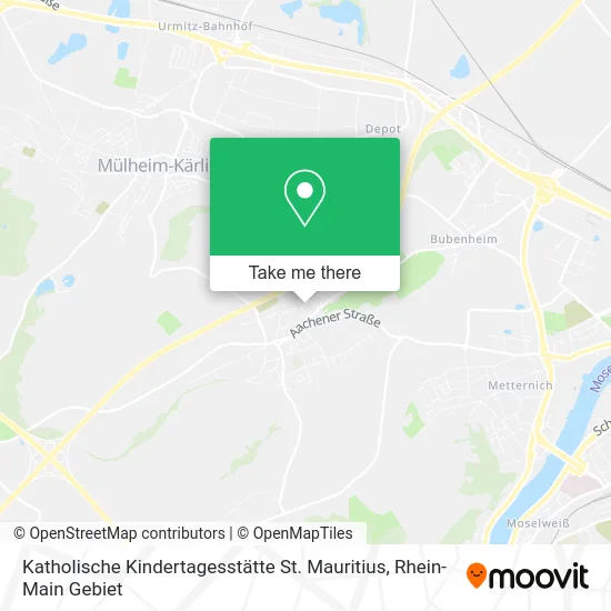Карта Katholische Kindertagesstätte St. Mauritius