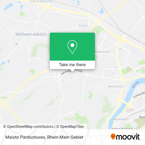 Карта Maisto Parduotuves
