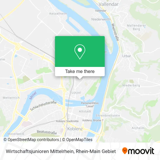 Карта Wirtschaftsjunioren Mittelrhein