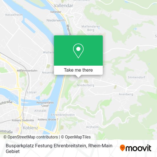Карта Busparkplatz Festung Ehrenbreitstein