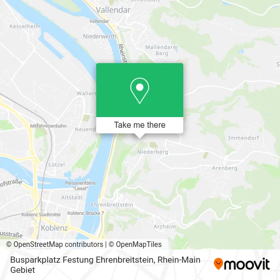 Карта Busparkplatz Festung Ehrenbreitstein