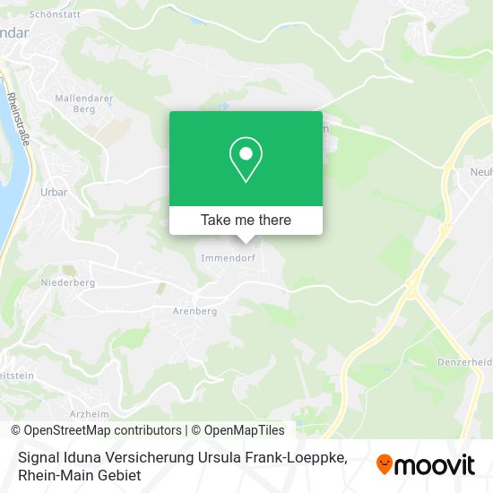 Карта Signal Iduna Versicherung Ursula Frank-Loeppke