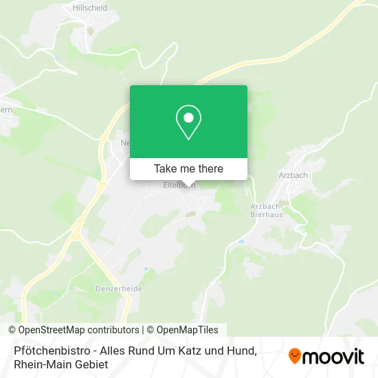 Карта Pfötchenbistro - Alles Rund Um Katz und Hund