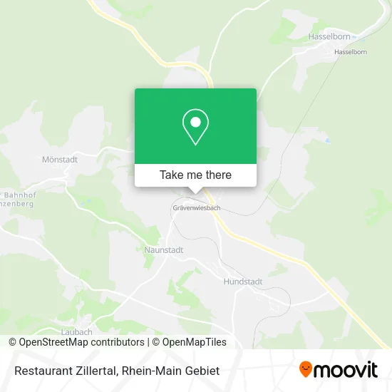 Карта Restaurant Zillertal